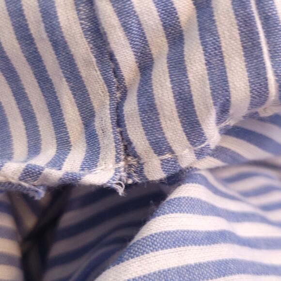 Atmosphere Off Shoulder Top Size 6, Blue White, Cotton, Summer Shirt, Ruffles - Picture 4 of 7